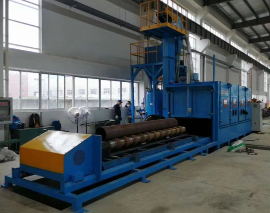 张家口喷砂机在管道除锈中的现场施工应用