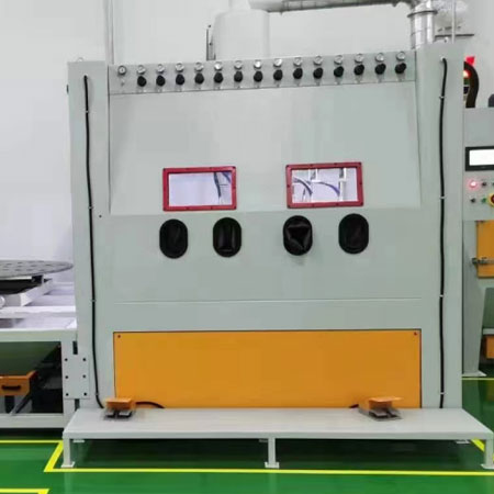 张家口高效生产，从箱体手动喷砂机开始，提升零部件质量